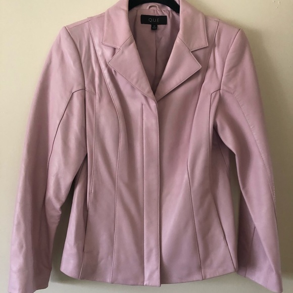 Que Pink Leather Jacket. - Picture 2 of 9